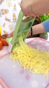 6 in 1 Stainless Multifunction Vegetable Cutter Food Fruit Grater Spiralizer Cutter Kitchen Tool
