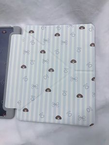Bao da iPad cute 3D màu pastel chống ố nắp gập thông minh cho Gen 7/8/9 Air 4/5/6 Pro 11/12.9 Mini 6/7