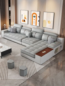 Modern Simple Style Fabric Sofa Tech Cloth Living Room Combination Large And Small Model New 2025 Shenzhen Furniture