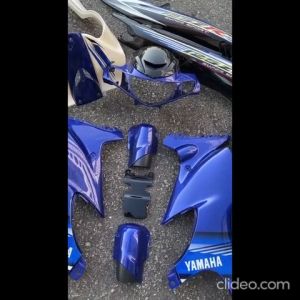 COVERSET ORIGINAL HLY HONG LEONG YAMAHA 125Z 125ZR BIRU BLUE ROBOT STICKER SIAP TAMPAL PERCUMA EMBLEM