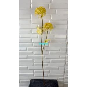 Bunga Hias Bunga Artificial Asoka Kuning Pajangan Dekorasi Ruangan Aesthetic