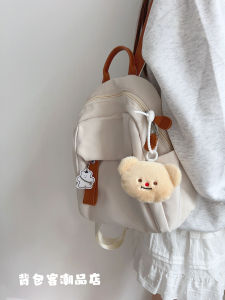 กระเป๋าเป้สะพายหลังแบบน้ำหนักเบาขนาดเล็กสไตล์ญี่ปุ่นสำหรับเด็กและเยาวชน กระเป๋าเดินทางแบบลำลองสำหรับผู้หญิง กระเป๋าสะพายไหล่แบบซ้อนกันสองข้าง