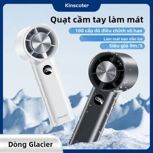 Quạt Turbo Cầm Tay KINSCOTER - Quạt Làm Mát Bằng Điện Mini Cá Nhân Chạy Bằng Pin Có Thể Điều Chỉnh 100 Tốc Độ Để Sử Dụng Cá Nhân