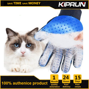 KIPRUN Pet Glove Cat Grooming Glove Cat Hair Deshedding Brush Gloves Dog Comb for Cats Bath Clean Massage Hair Remover Brush For Animal