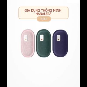 Túi sưởi tay có vỏ túi xỏ tay Hanaleaf sạc điện tử chống cháy nổ an toàn làm nóng trong 15 phút