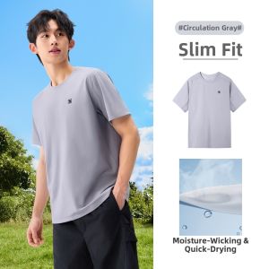 CAMEL | Moisture Wicking Quick Drying Sunscreen Mens T-shirt Short Sleeve