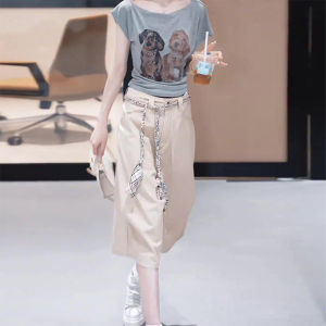 Shalldoer | Fashionable High-Waist Breathable Thin Five-Point Pants Womens Summer Casual Versatile Wide-Leg Shorts Comfortable Straight Leg