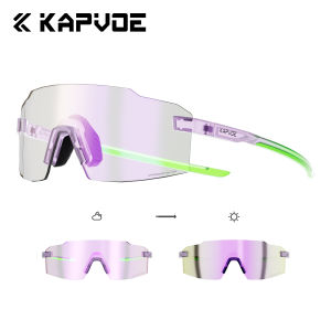 Kapvoe | Kapvoe Photochromic Mens Cycling Sunglasses Runnning Hiking Eyewear LightWeight Sports Glasses Wide Vision Adjustable UV400
