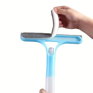 3-in-1 Glass Cleaning Tool for Home Bathroom Mirror and Windows Water Wiper Squeegee for Shower and Glass Surfaces