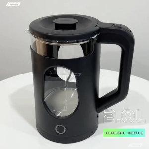 ICON Electric Kettle 2L/ 2.3L /2.5L Large Capacity Electric Glass Kettle electric kettle heavy duty No Noise No Odor Double Layer Anti Scalding electric heater
