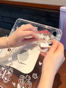 Sarung Rotary Putar Motif Samsung Galaxy Tab A8 2022 X200 X205 | S6 Lite P610 P615 Case 360 Rotation Design Karakter Cute Graffiti Acrylic Standing Case