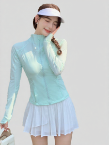SUHUIQIAN | UV Protection Light Cool Green Summer Womens Jacket