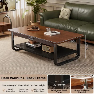 DICUNLIN | Living Room Modern Simple High-end Feel Solid Wood Coffee Table 2024 New Model
