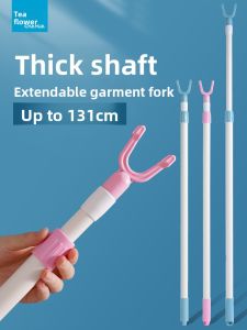 CHAHUA | Extendable Hanger Rod Y Fork Clothes Hanger Plastic Hook