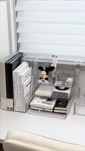 【i.Rumah】Desktop Storage Box Office File Rack Desk Multifunctional Organizing Rack