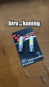 Lampu Sen Jelly 8 Led 2 Warna Lampu Sen 8 LED Flash Kedip Lampu Senja T 10 2 Warna 12 Volt