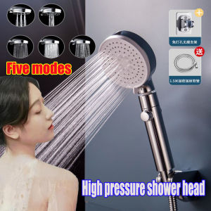 Five modeswit ching Three in One Shower head Set Shockproof crack-resistant and heat-resistant Shower Head high pressure No drilling required easy to install rain showers Set