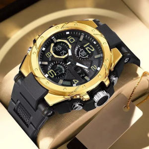 Trendy new mens sports watch multifunctional electronic watch for teenagers and students