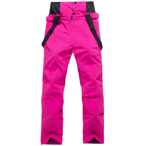Winter Couple Ski Pants Mens and Womens Windproof Waterproof and Hard-Wearing Heattech Breathable Snow Town Travel Strap Cotton Pants Single and Double Board