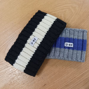 Klein Blue Knitted Color Block Hairband Women Street Style Face Slimming Sport Face Wash Hairband Simple Trendy Hair Accessories