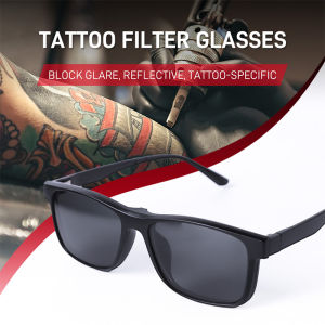 Brand New Tattoo Polarized Sunglasses Eye Protection Glasses Magnetic Adsorption Lens Reflective-free Glasses Supply