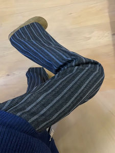 Quần Ống Rộng American Cleanfit Dày Dặn Cho Nam Mùa Thu Đông Quần Dài Kẻ Sọc Rộng Rãi Phong Cách Lười Biếng Quần Dài Thường Ngày