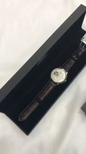 Đồng hồ cơ nam Orient Watch Classic RA-AG000 máy automatic dự trữ năng lượng tích cót tự động mặt lộ cơ kính cường lực chống xước chống nước 3 ATM dây da đeo tay cao cấp chính hãng