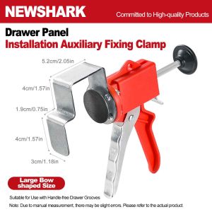 Drawer Panel Quick Installation Clip Woodworking DIY Furniture Panel Fixing Clamp Adjustable Drawer Front Panel Mounting Clamp