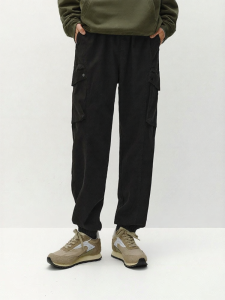 Semir | Men Winter Fleece Large Pocket Work Pants Loose Fit Drawstring Waist