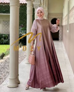 Dress Silk Gradiasi Terbaru NAOMI Dress Origina l By MDLY / Nazra.Sha