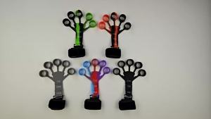 Adjustable 5-Finger Hand Gripper Silicone Forearm Strength Trainer for Wrist Recovery Gym & Climbing"
