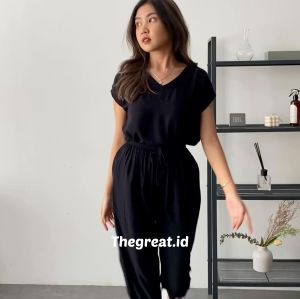 THEGREAT - Feli Set (Short-sleeved + Mid pants)