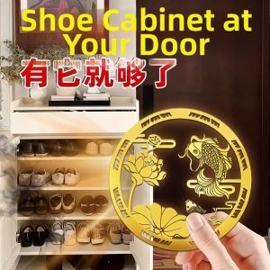 BINYUE | Feng Shui Metal Wall Decal for Shoe Cabinet