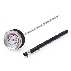 Motorcycle Fuel Tank Caps CNSPEED M20x2.5 with Oil Temperature Gauge 0-200 Pointers Thermometer Cap Cover with 117MM Probe