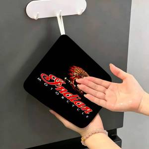 Legendary Brand I-Indian Motorcycle Multi-scene Polyester Cotton Towel Hanging Hand Wiping Cloth for Kitchen Bathroom Hotel