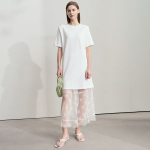 AMII | Summer Casual Elegant T-Shirt and Dress Set