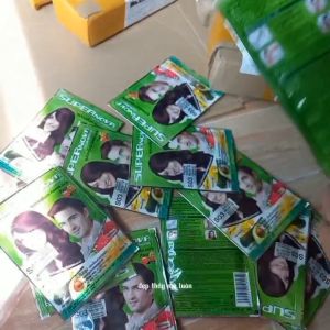 Gội Phủ Bạc Nhiều Màu Supper Nova Thái Lan Hộp 12 gói x 30ml 1 gói kèm Bao Tay Có Bán Lẻ - Tóc Suôn Bóng Mượt