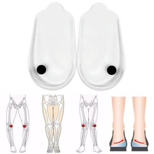 DIDI 1Pair Magnet Silicone Orthotics Insoles X/O-type Legs Corrector  Heel Orthopedic Insoles Shoes Pad Flatfoot Heel Cup for Men Women