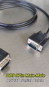 เเพ็ค 5 ชิ้น สาย DB9 RS232 9pin สายต่อตรง Male to Male cable ความยาว 1.5 เมตร