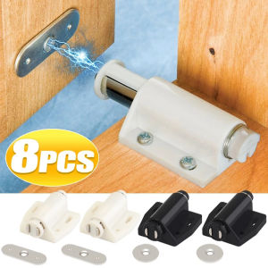 4/8Pcs Magnet Cabinet Catches Invisible Furniture Door Stopper Rebounder Cupboard Wardrobe Door Closer Closures Hardware