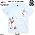 KFS 205 Atasana Baju Anak Perempuan Kaos Sweet Bunny Lucu Dusty Pink. 
