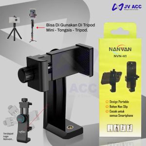 NANVAN NVN-H1 HOLDER PREMIUM HOLDER HP / GO PRO DI TONGSIS TRIPOD ROTATE DESIGN