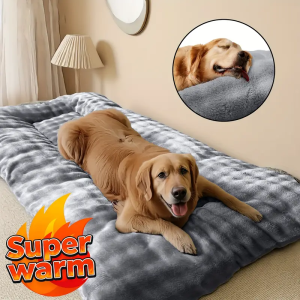 Dog Pet Beds Extra Large Plush Dog Bed Sofa Thickened Super Soft Polyester Pet Mat Dog Crate Mat Bed For Small Large Bed Winter