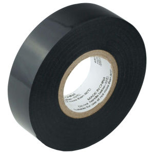 Black Electrical Tape 1 Roll – Waterproof Industrial Grade Vinyl 3/4 in x15ft– Strong Self-Adhesive PVC Electric Tape