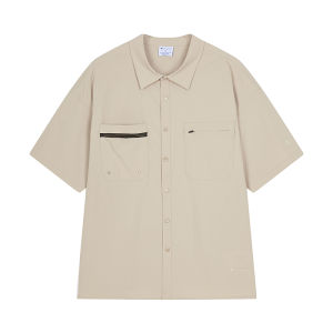 Champion | Neutral Simple Loose Function T-shirt Summer Turn-Down Collar