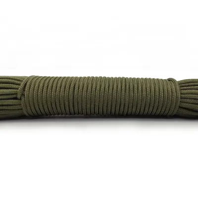 3mm Paracord เชือกเชือกร่มชูชีพเดินป่าตั้งแคมป์ Clothesline สร้อยข้อมือยุทธวิธีอุปกรณ์เสริมสร้อยข้อมือ One Core 100ft 328ft