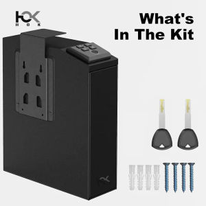 Fingerprint Key Password Three-in-One Wall Mounted Gun Box