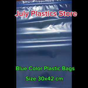 ถุงซิปสีน้ำเงิน Blue ขนาด 25x38 ซม. (แพค 20 ใบ) ถุงพลาสติกใส่ของ ถุงจัดเก็บ ถุงซิปใส่ของเล็ก-ใหญ่ ถุงซิปแบบ A  โดย July Plastics