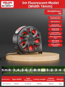DELIXI | Precision Hardened Durable Steel Measuring Tape 3m