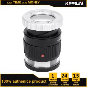 KIPRUN แว่นขยาย 30X แว่นขยายพร้อมเลนส์ เครื่องประดับหลอดไฟ LED UV สำหรับการปรับโฟกัส